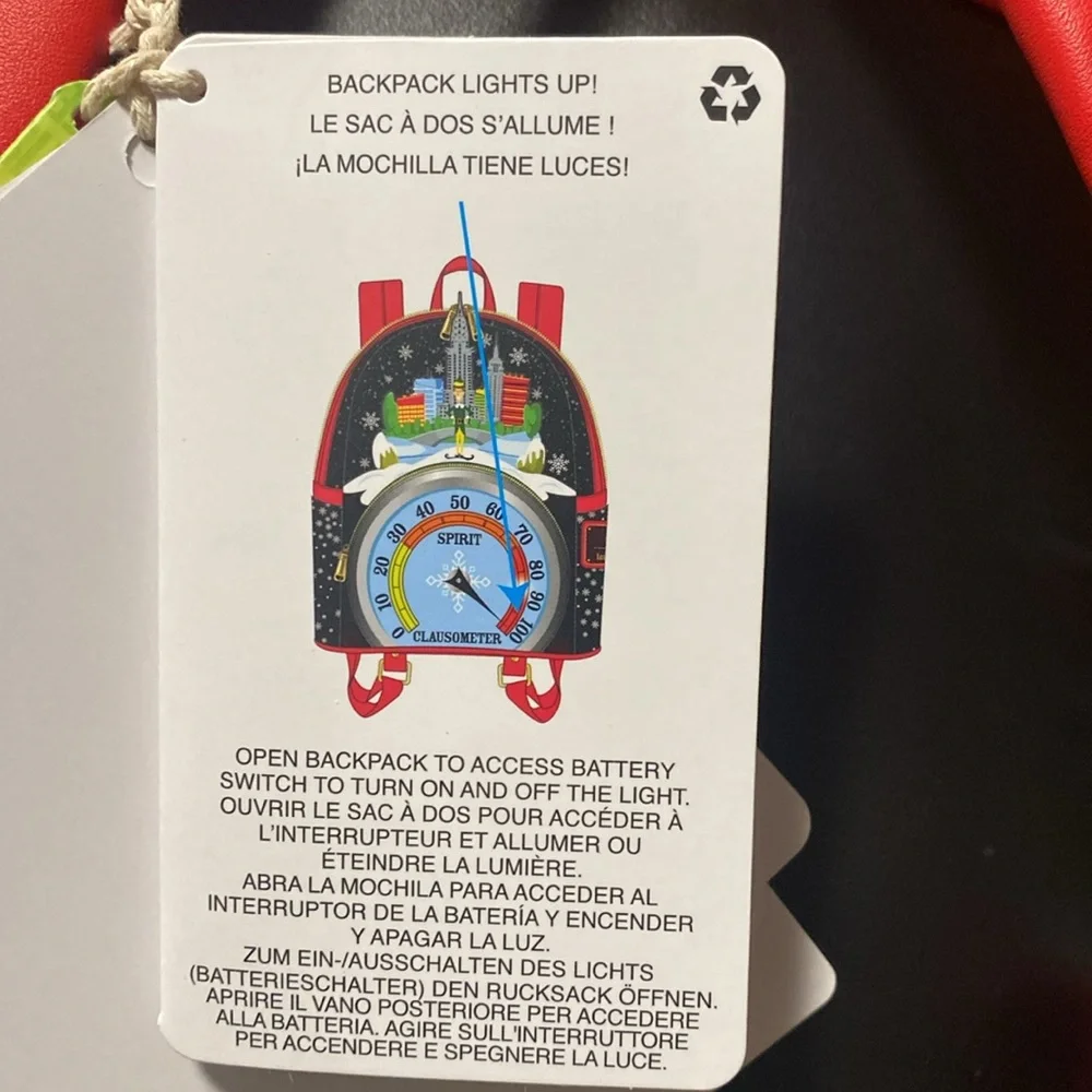 Elf Clausometer Light Up Mini Backpack - Loungefly